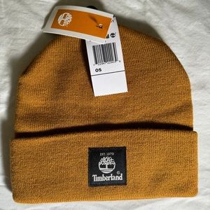 Timberland Mustard Brown Short Cap Beanie